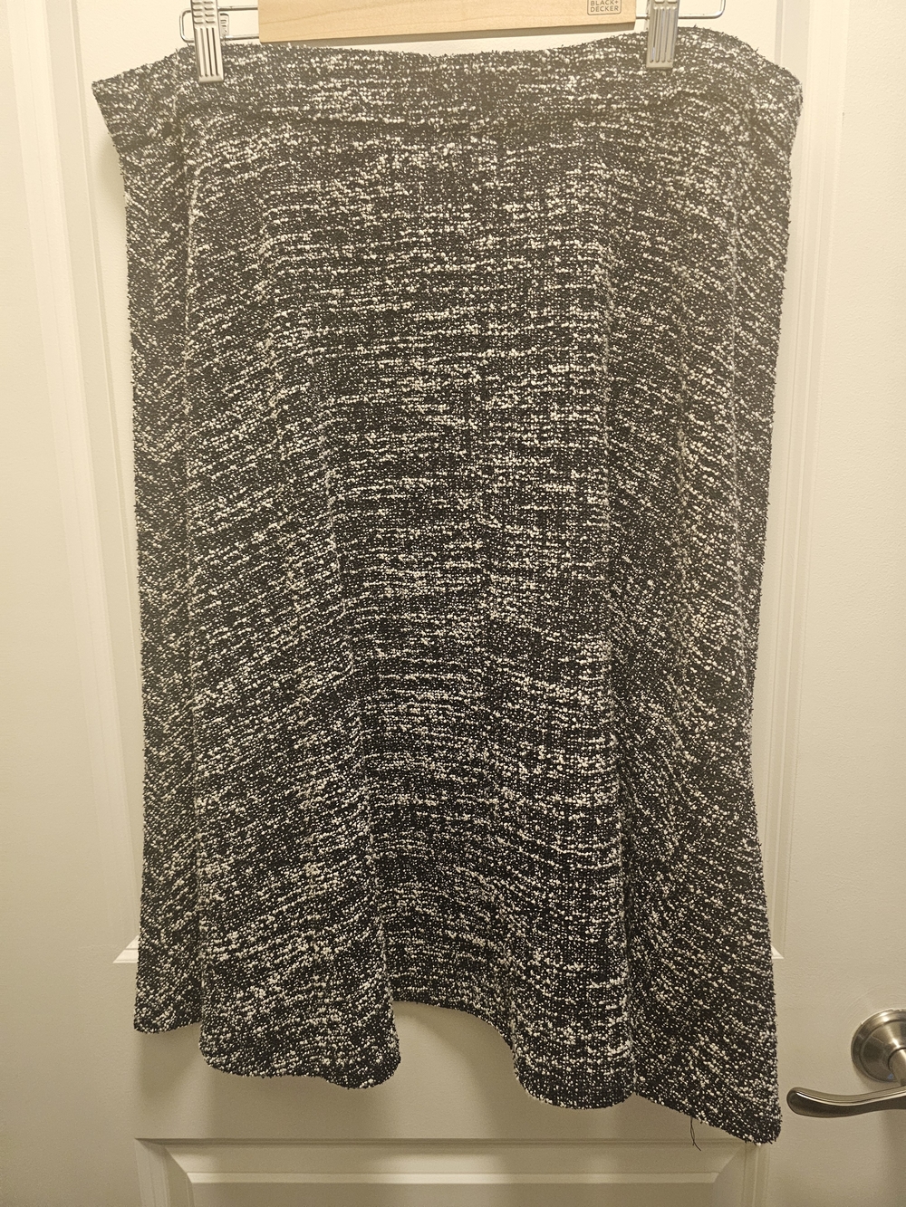 Lane Bryant Black and White Tweed A-Line Skirt